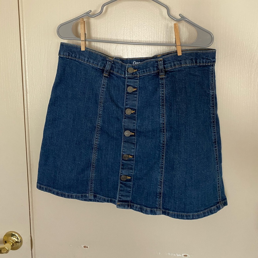 GAP denim mini skirt